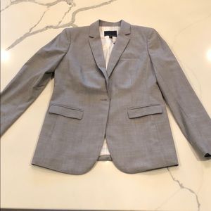 Banana Republic Gray Lightweight Wool Blazer